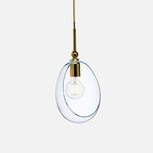 Embrace Pendant lamp M Clear, gold