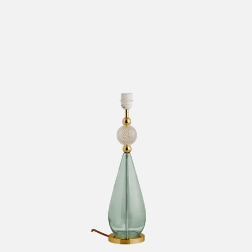 EBB & FLOW SMYKKETABLELAMPBASEMFORESTGREENCRYSTALCHECKBALL