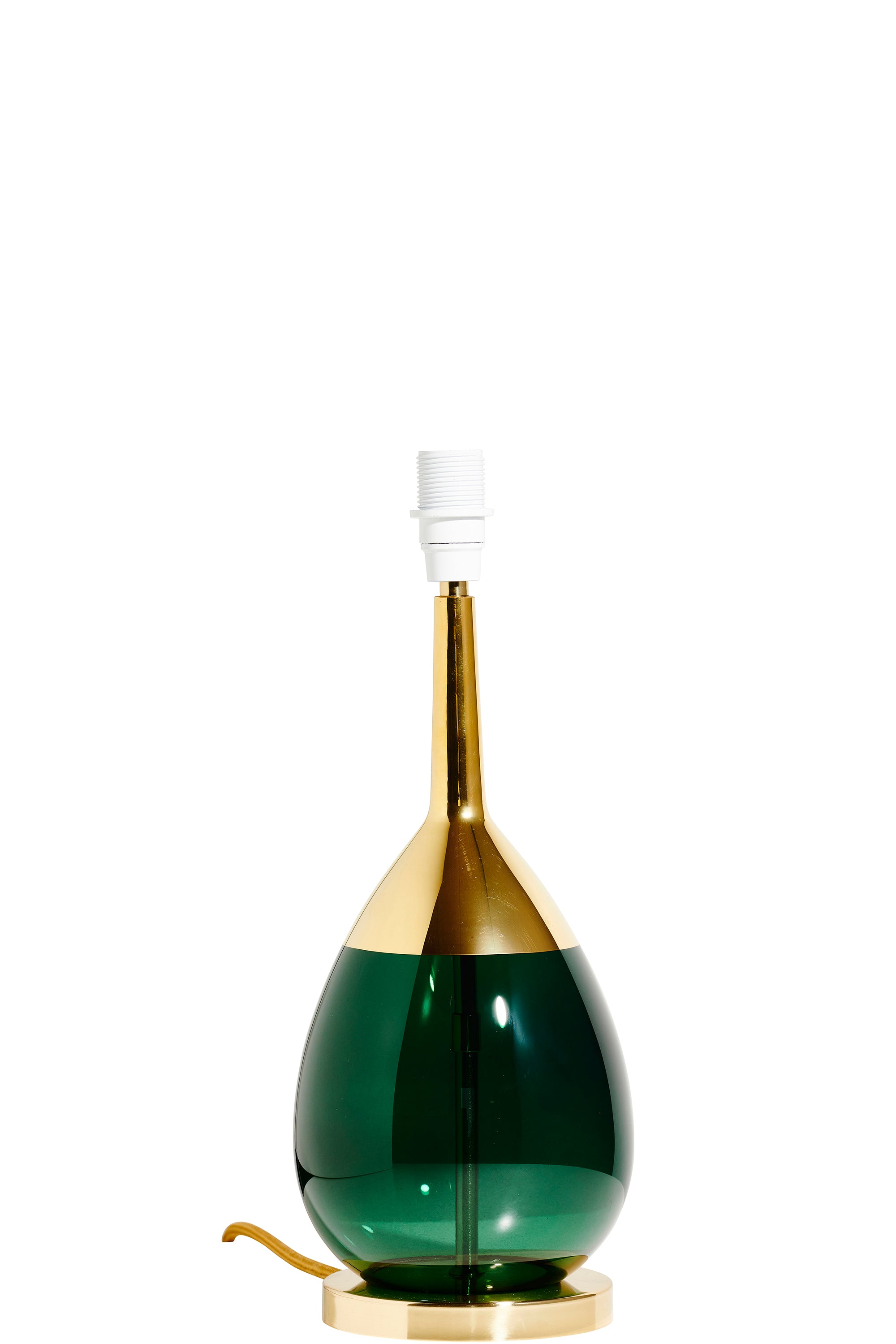 EBB & FLOW LUTETABLELAMPBASESIVYGREENGOLD