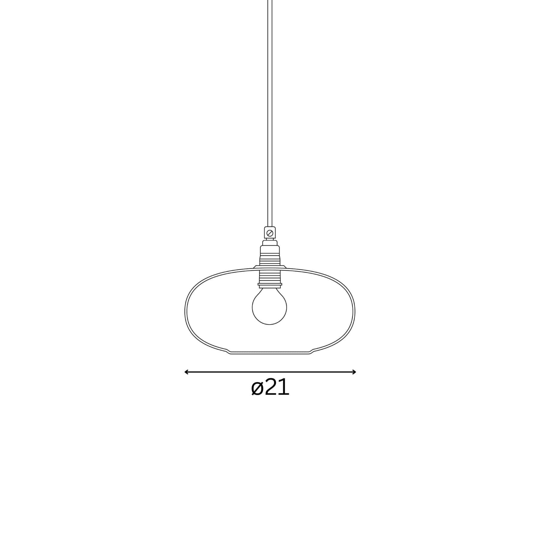 Horizon Pendant lamp S Latte Sanded