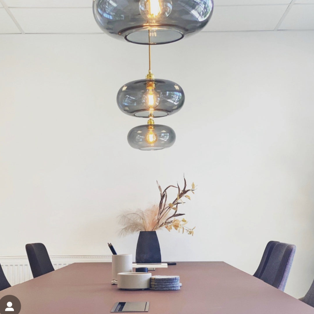 Horizon Pendant lamp M Smokey grey