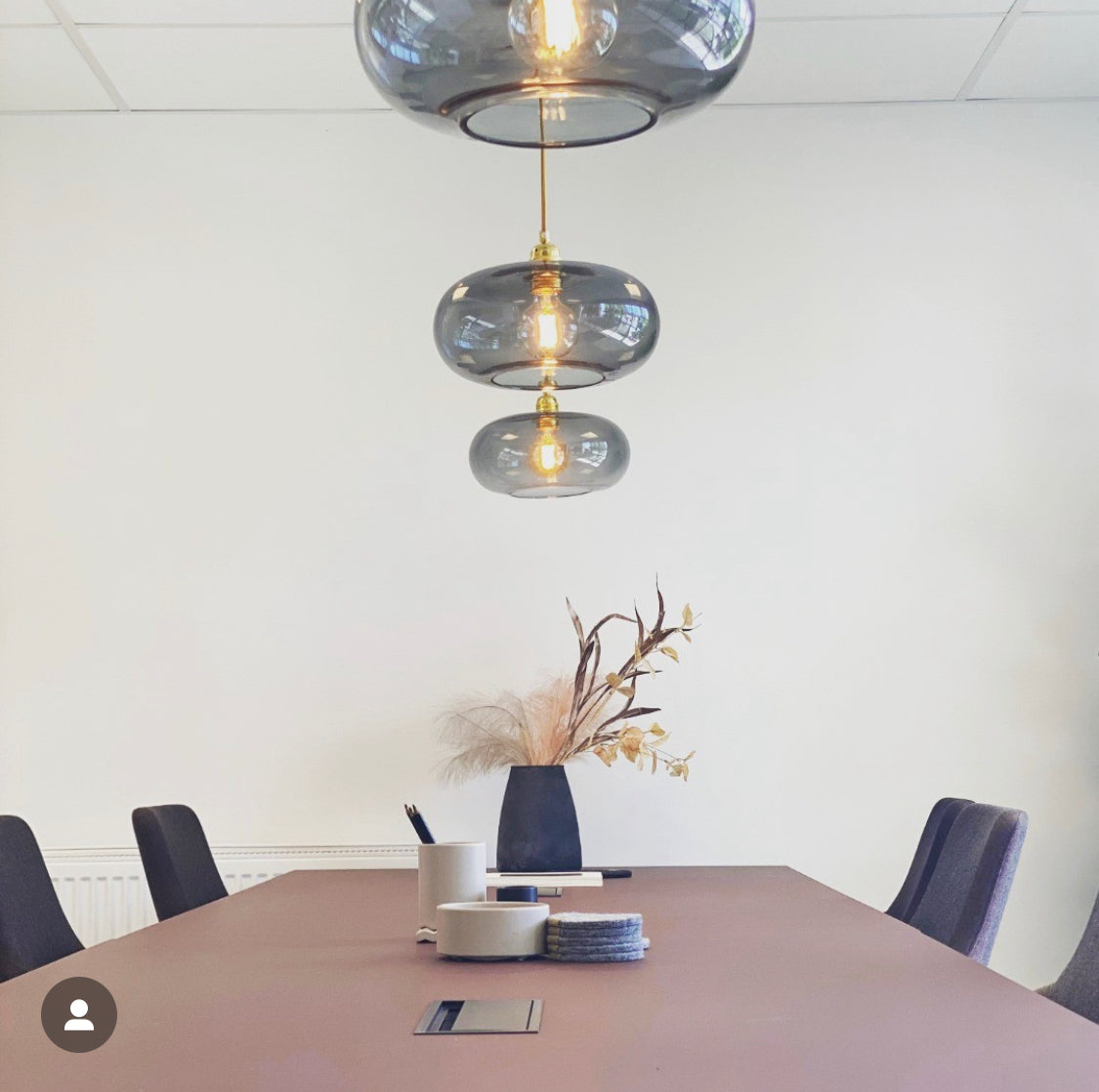 Horizon Pendant lamp S Smokey grey