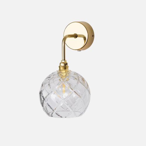 EBB & FLOW ROWANCRYSTALWALLLAMPSLARGECHECK