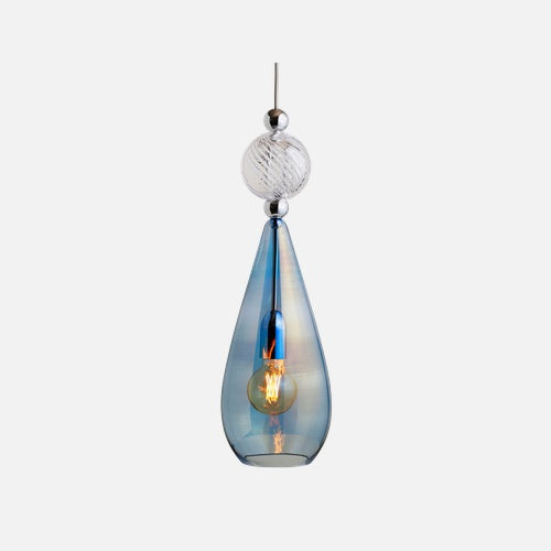 EBB & FLOW SMYKKEPENDANTLAMPLTOPAZBLAUCRYSTALWIRBALL1