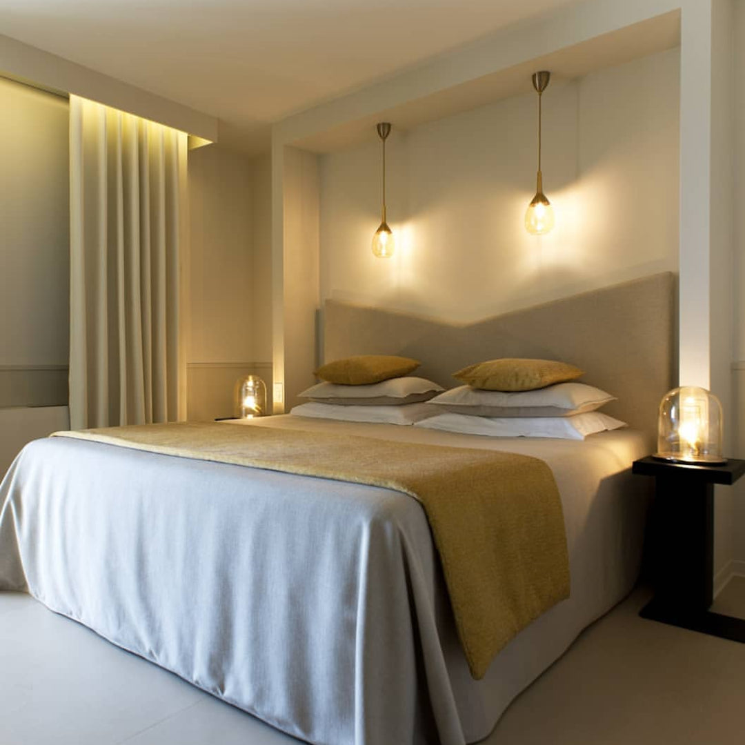 Lute Pendant lamp S Golden smoke Gold