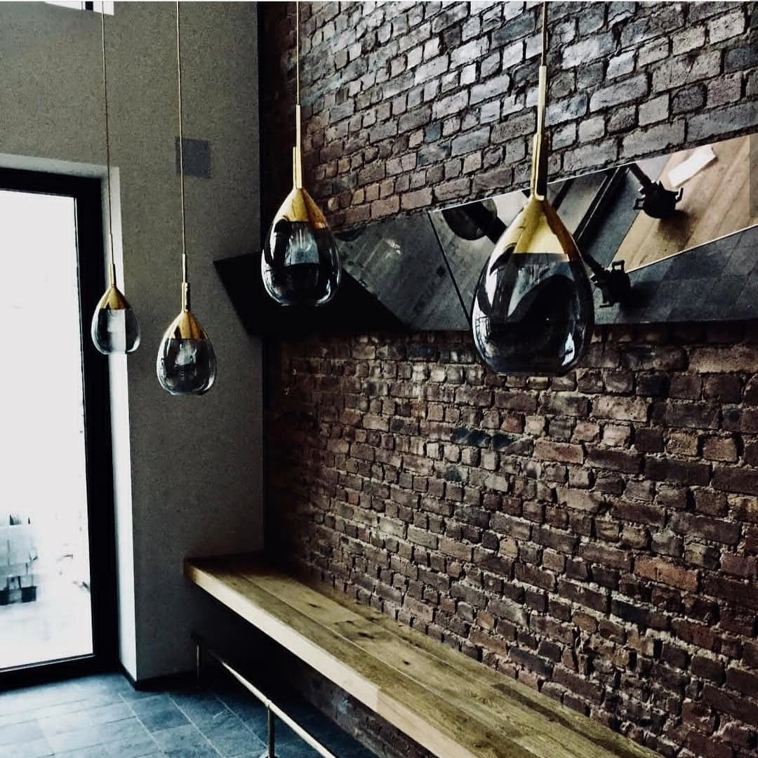 Lute Pendant lamp S Smokey grey Platinum