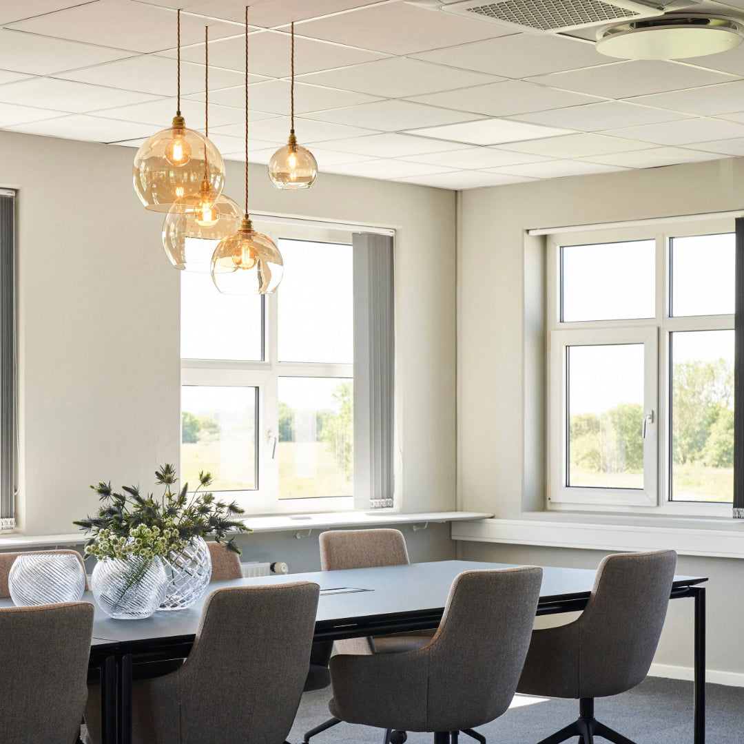 Rowan Pendant lamp M Golden smoke