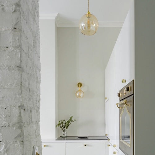 Rowan Pendant lamp M Golden smoke