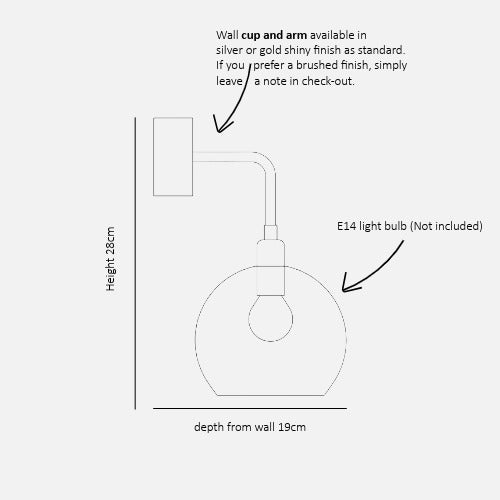 Rowan  Wall lamp S Toast