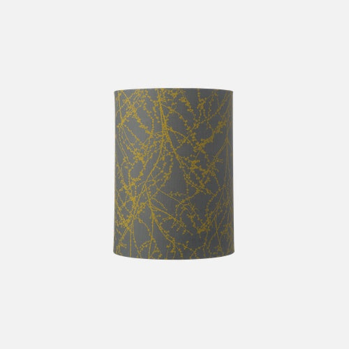 EBB & FLOW FABRICLAMPSHADEDBRANCHESGREYOCHRE