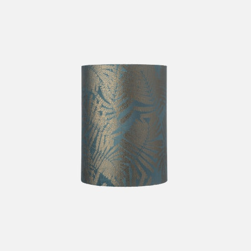 EBB & FLOW FABRICLAMPSHADEDFERNLEAVESWILDTEAL