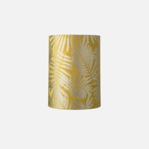EBB & FLOW FABRICLAMPSHADEDFERNLEAVESWILDGELB