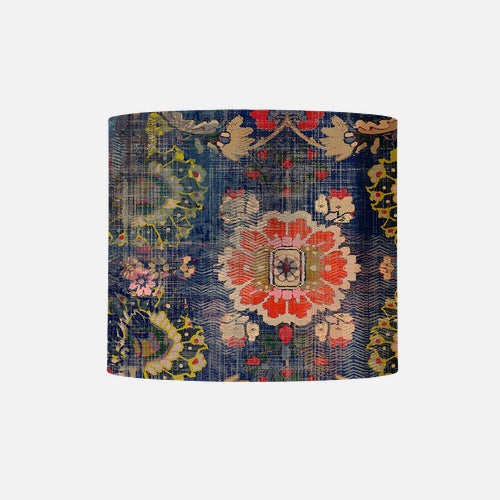 EBB & FLOW FABRICLAMPSHADECPERSIABLUE