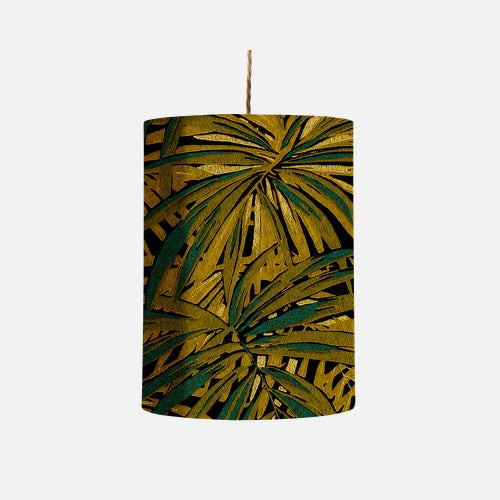 EBB & FLOW FABRICLAMPSHADEDLEAVESMAIZE