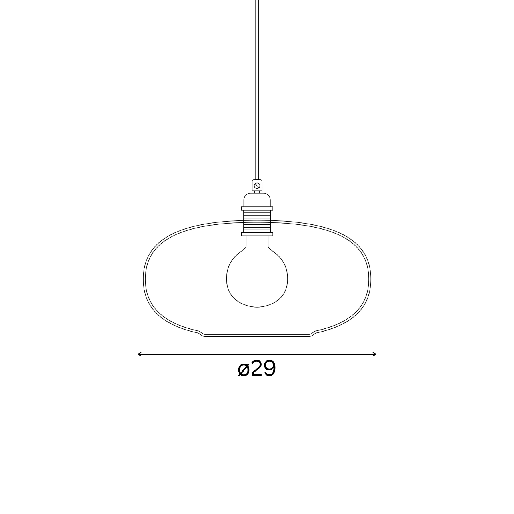 Horizon  Pendant lamp M Toast