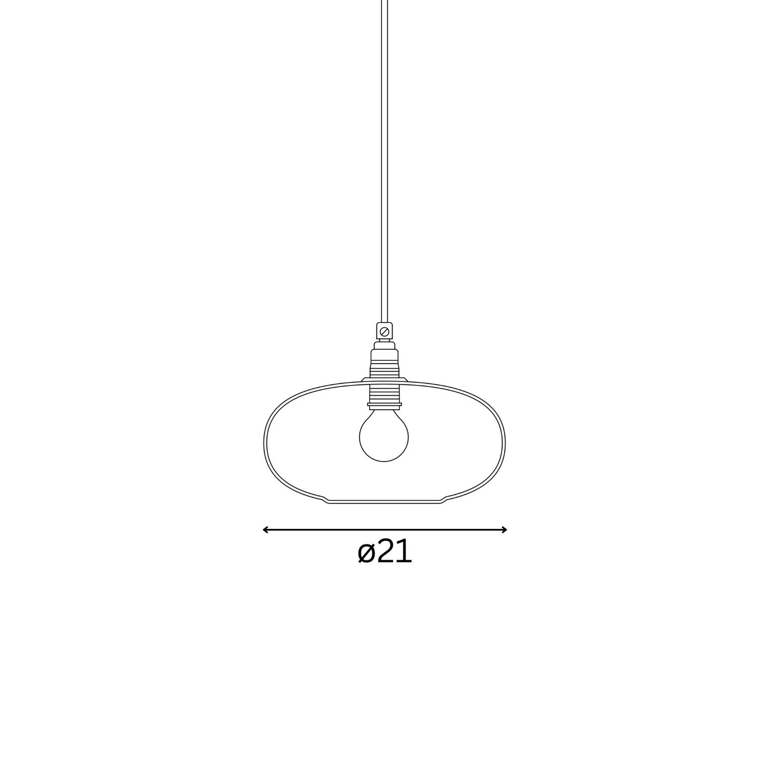 Horizon  Pendant lamp S Olive