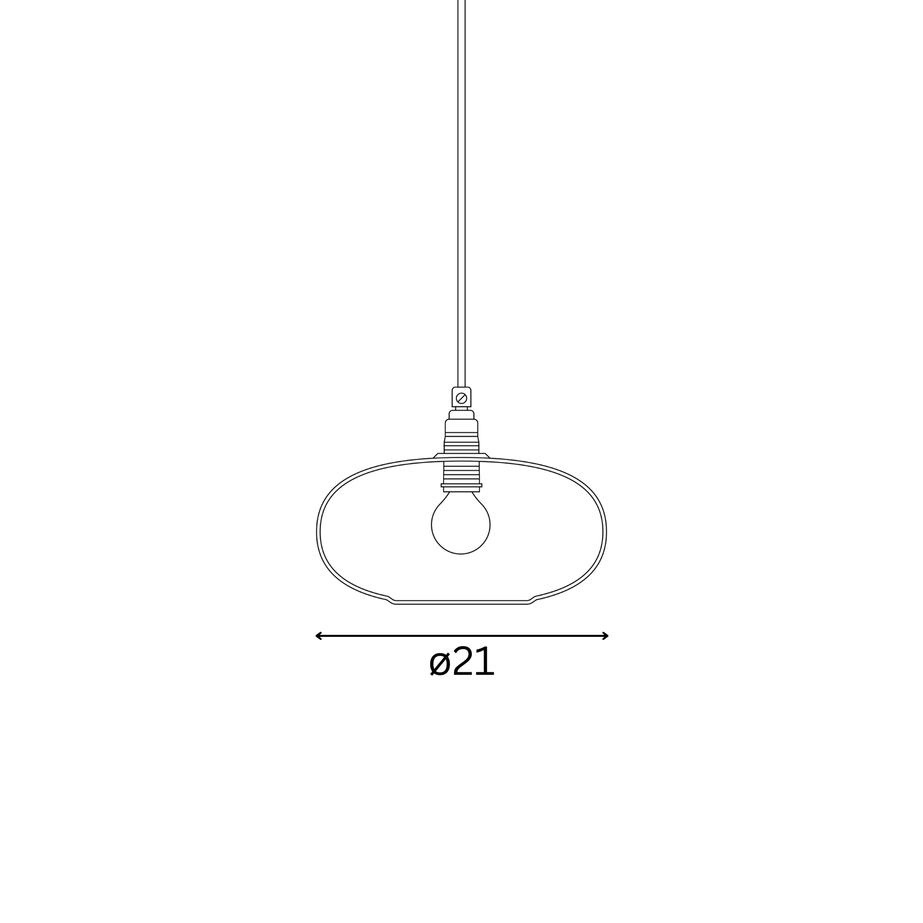 Horizon  Pendant lamp S Olive