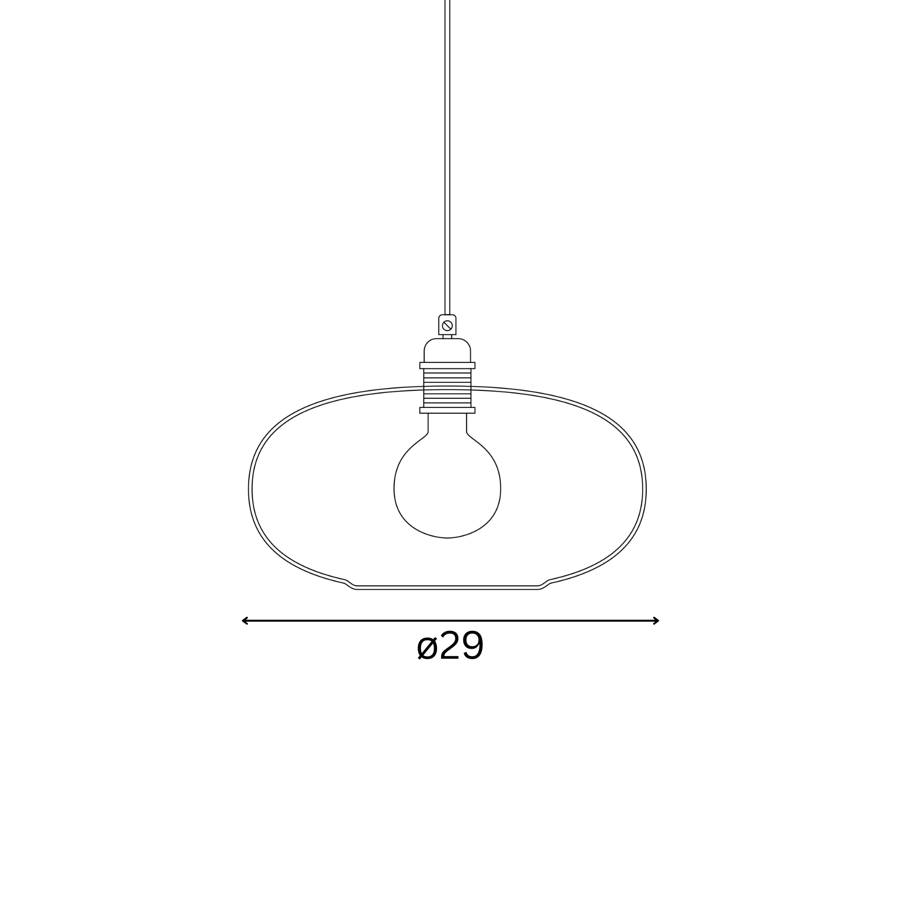 Horizon  Pendant lamp M Ivy green