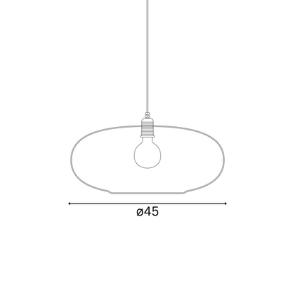 Horizon  Pendant lamp XL Chestnut brown