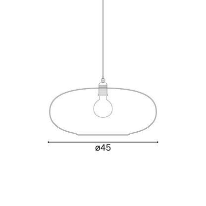 Horizon  Pendant lamp XL Topaz blue