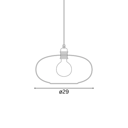 Horizon  Pendant lamp M Clear