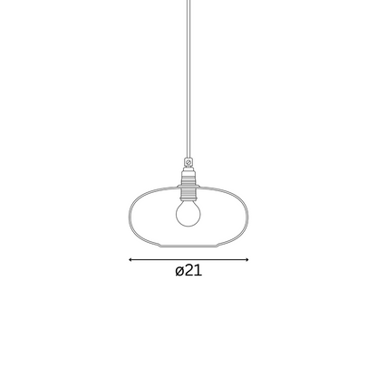 Horizon  Pendant lamp S Golden smoke