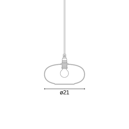 Horizon  Pendant lamp S Smokey grey