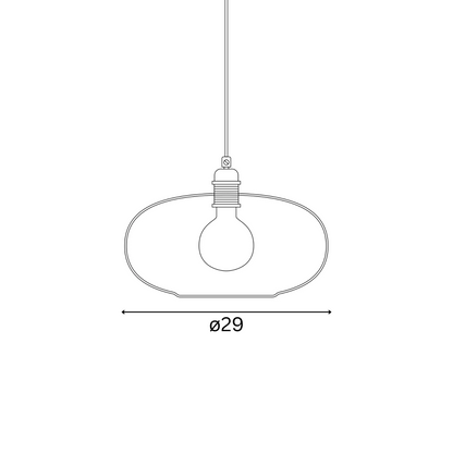 Horizon  Pendant lamp M Smokey grey