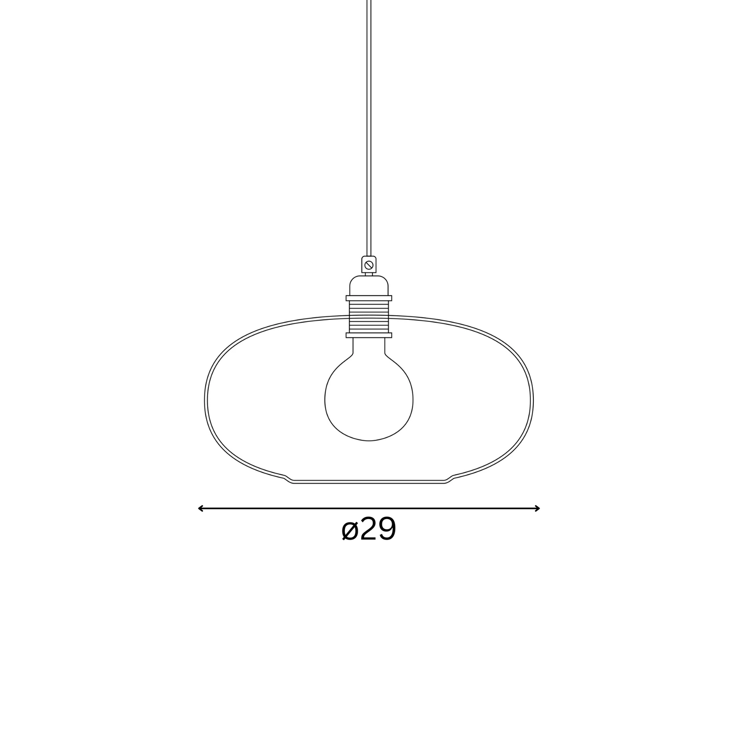 Horizon  Pendant lamp M Olive