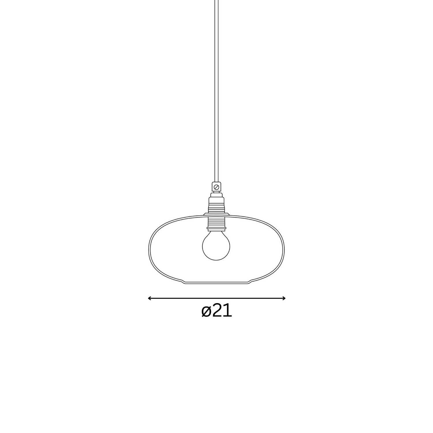 Horizon  Pendant lamp S Clear