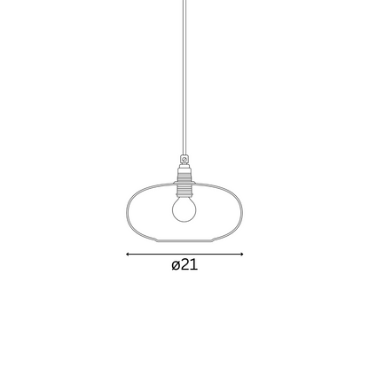 Horizon  Pendant lamp S Clear