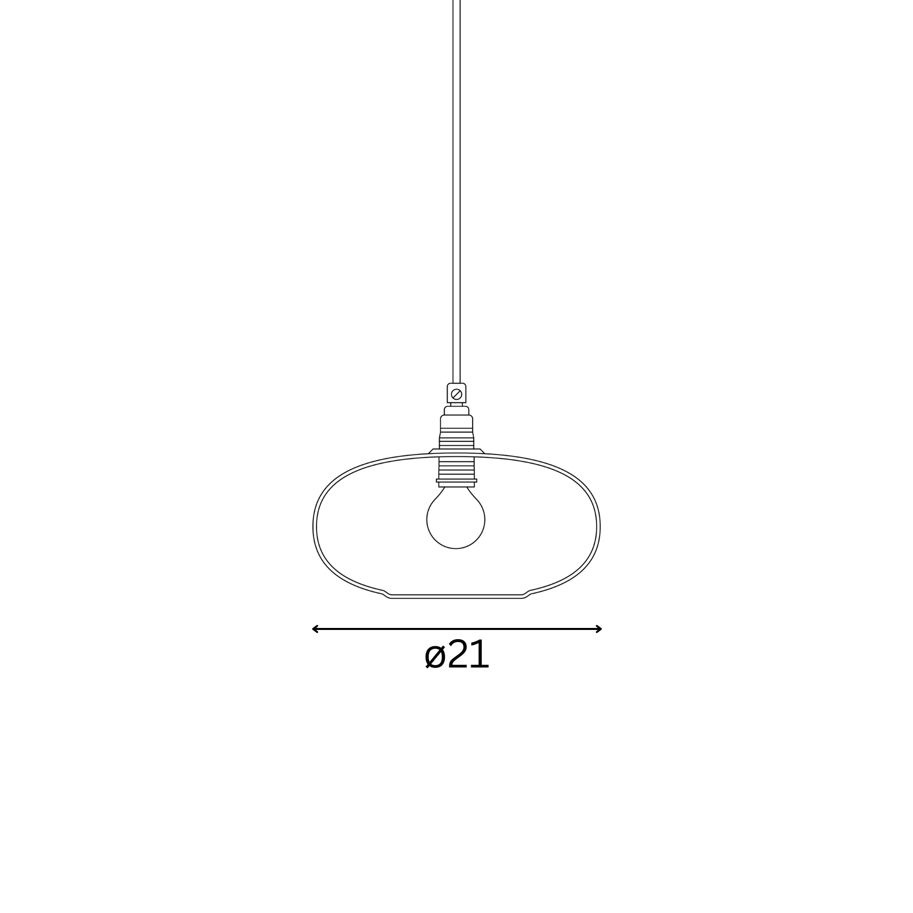 Horizon  Pendant lamp S Toast