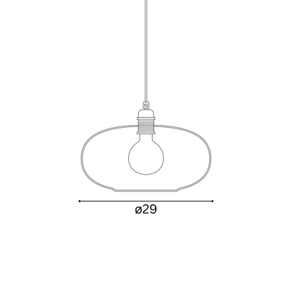 Horizon  Pendant lamp M Clear