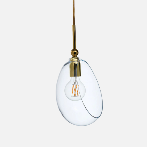 Embrace Pendant lamp M Clear, gold