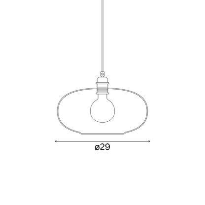 Horizon  Pendant lamp M Deep blue