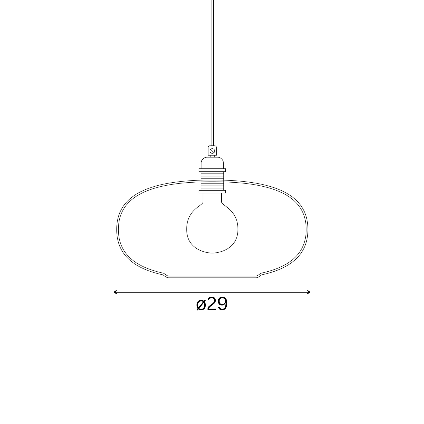 Horizon  Pendant lamp M Pool blue