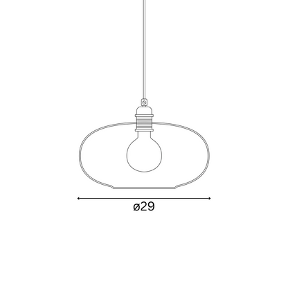 Horizon  Pendant lamp M Pool blue