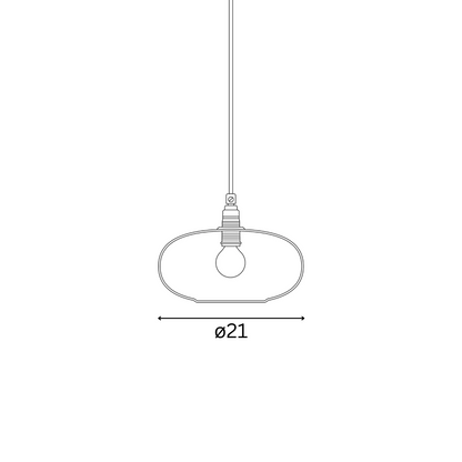 Horizon  Pendant lamp S Topaz blue