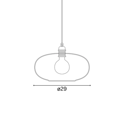 Horizon  Pendant lamp M Topaz blue