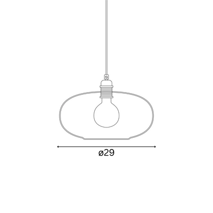 Horizon  Pendant lamp M Golden smoke