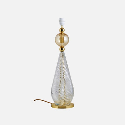 Smykke Table/floor lamp base L Crystal swirl Golden smoke ball