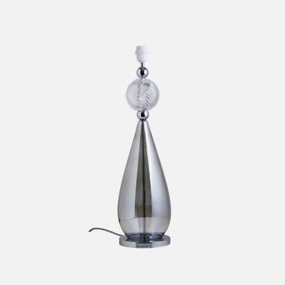 Smykke Table/floor lamp base L Smokey grey Crystal swirl ball