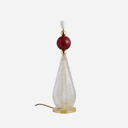 Smykke Table/floor lamp base L Crystal swirl Ruby ball