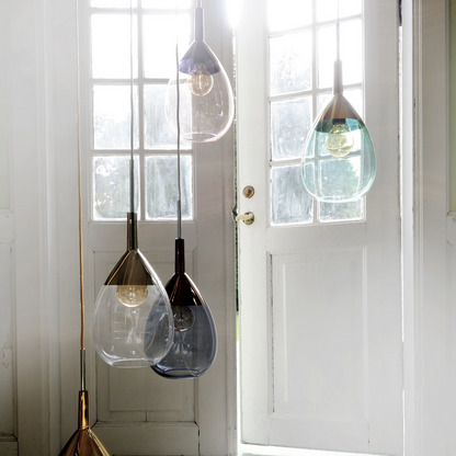 Lute Pendant lamp M Chameleon Gold
