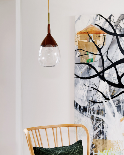 Lute Pendant lamp S Clear Platinum