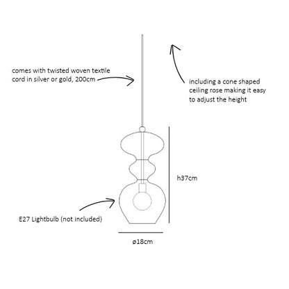 Futura   Pendant lamp M Chestnut brown