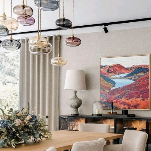 Horizon Pendant lamp L Forest green – EBB & FLOW