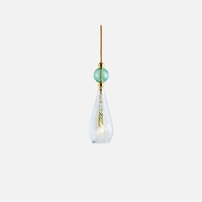 Smykke Pendant lamp M Crystal swirl Forest green ball