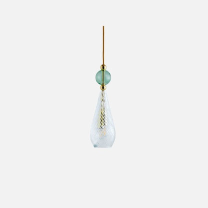 Smykke Pendant lamp M Crystal swirl Forest green ball