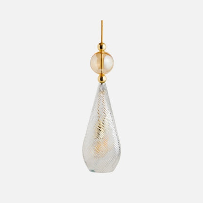 Smykke Pendelleuchte L Crystal Swirl Golden Smoke Ball